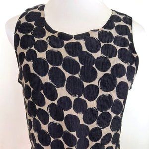 Lucky Brand Silk Tiered Polka Dot Dress